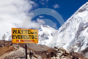 Mount Everest Signpost, Travel to Base Camp photo