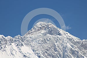Mount Everest, stands nearly 30,000 feet above sea level.