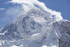 Mount Everest. World Highest Mountain 8848 meters. Nepal