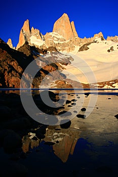 Mount Fitz Roy Argentina at sunrise