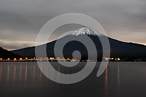 Mount Fuji at dusk