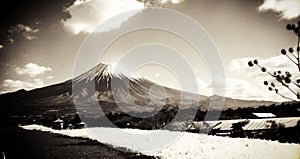 Mount Fuji Japan, through a Pinhole Camera