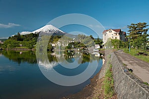 Mount Fuji from Kawaguchiko lake in Japan