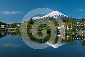 Mount Fuji from Kawaguchiko lake in Japan