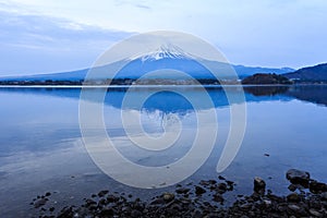 Mount fuji at Lake kawaguchiko.