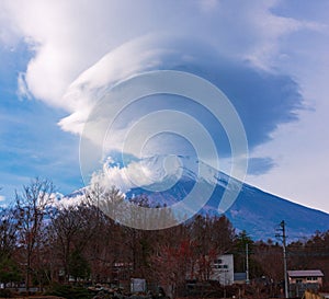 Mount Fuji lenticular cloud Japan