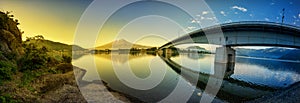 Mount Fuji reflected in Lake Japan