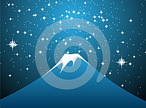 Mount Fuji stars