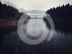 Mount Fuji at Tanuki lake