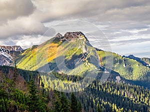 Mount Giewont in the Tatra mountains photo