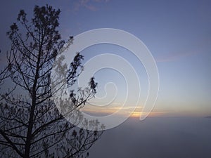 Mount Guntur sunrise