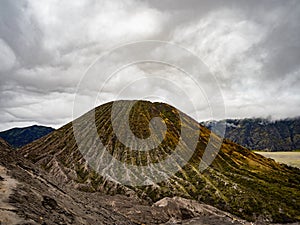 Mount Gunung Batok Volcano next to the Bromo, Indonesia on Java