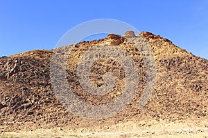 Mount in heart of Wadi Rum