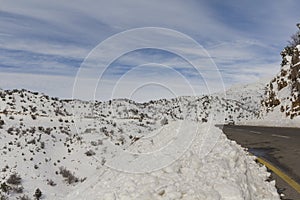 Mount Hermon in the snow, Israel