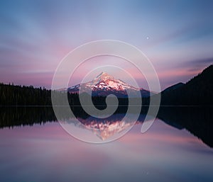 Mount Hood at dusk