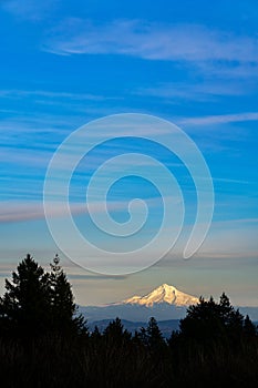 Mount Hood Oregon Sunset Sky
