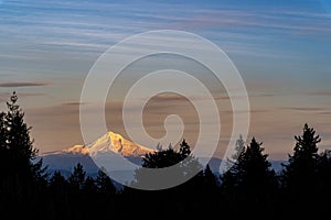 Mount Hood Oregon Sunset Sky 2