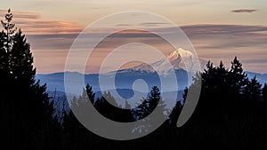 Mount Hood Oregon Sunset Sky 4