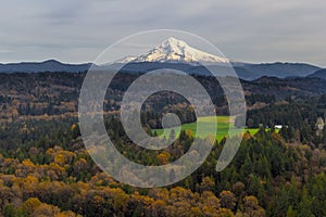 Mount Hood over Barlow Trail Route