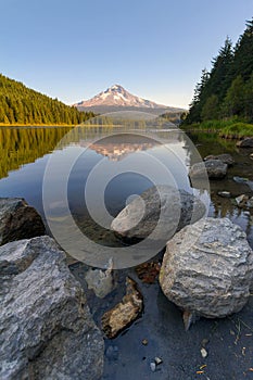 Mount Hood Reflection at Trillium Lake