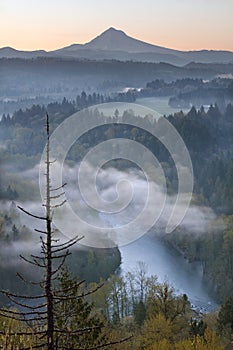 Mount Hood and Sandy River at Sunrise