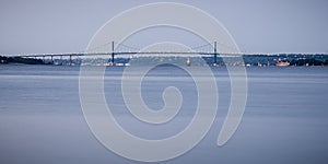 Mount Hope Bridge at Night