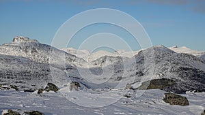 Mount Hoven top in Loen in Vestland in Norway