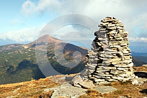 Mount Hoverla or Goverla, Ukraine Karpathian mountains