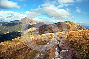 Mount Hoverla or Goverla, Ukraine Karpathian mountains