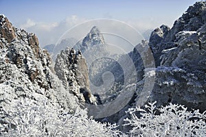Mount Huangshan snow