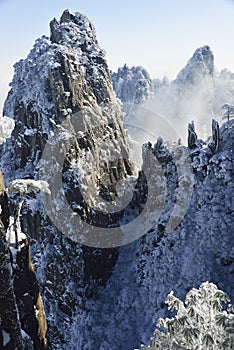 Mount Huangshan snow
