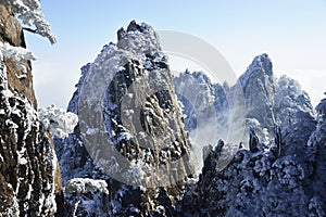 Mount Huangshan snow