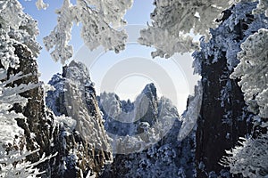 Mount Huangshan snow