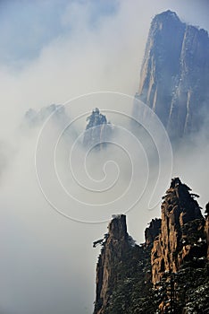 Mount Huangshan snow