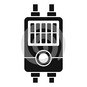 Mount junction box icon simple vector. Safety wall