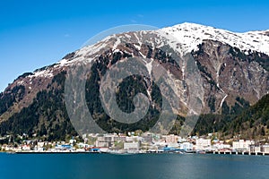 Mount Juneau and the city of Juneau, Alaska