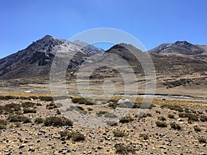 Mount Kailash Kora in Spring in Tibet in China.