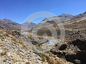 Mount Kailash Kora in Spring in Tibet in China.