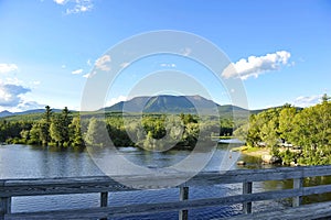 Mount Katahdin from Abol Bridge