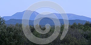 Mount Katahdin Dawn - Panoramic