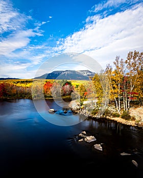 Mount Katahdin in Fall in Maine