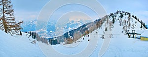 Mount Katrin and top station of cable car, Bad Ischl, Salzkammergut, Austria