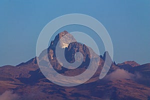 Mount Kenya panorama scenic view