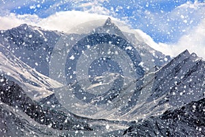 Mount Khangsar Kang Roc Noir, Annapurna range photo