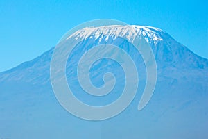 Mount Kilimanjaro with a snow cap