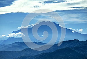 Mount Kinabalu in crocker range