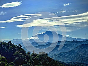 Mount Kinabalu in crocker range