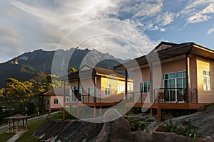 Mount Kinabalu view form Dream World Resort, Kundasang, Sabah, Borneo
