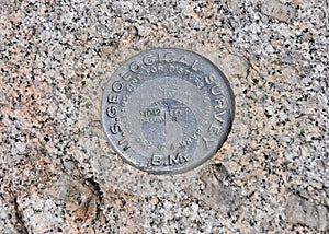 Mount Langley USGS Summit marker