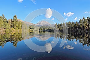 Mount Lassen reflected in Manzanita Lake